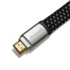 Platte 4K HDMI kabel kop met logo